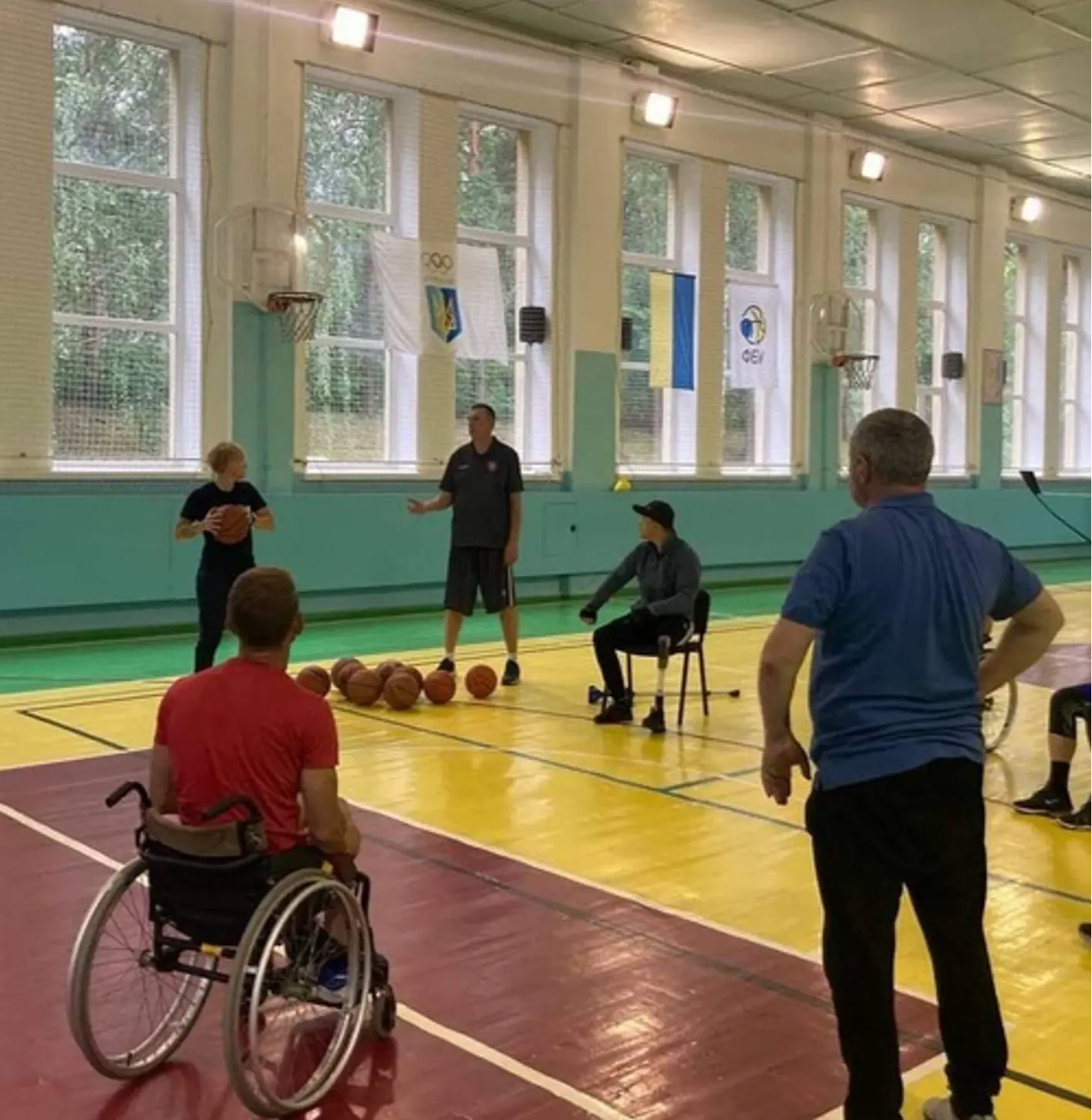 Rehabilitation centres receiving exercise equipment
